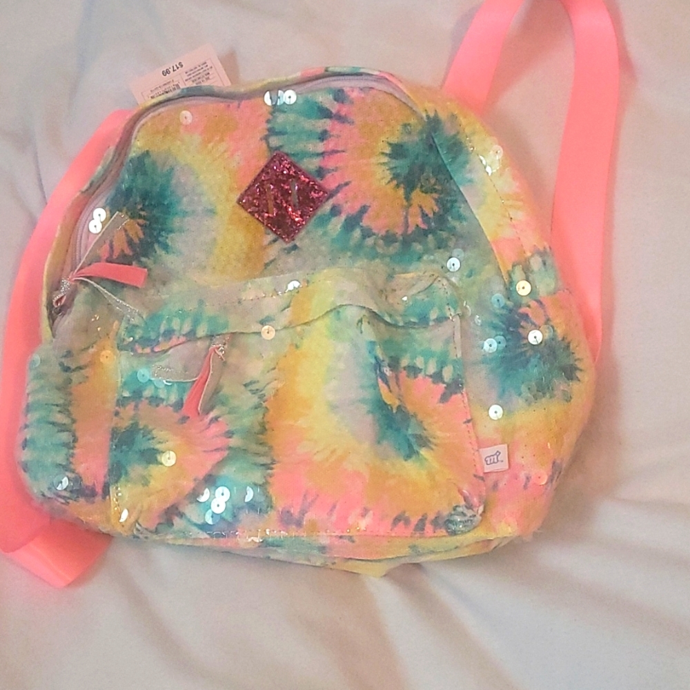 Tie dye medium backpack